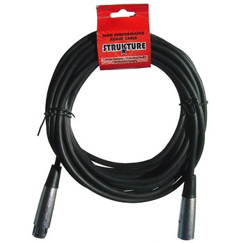 Strukture 20ft XLR mic cable, 6mm rubber (SMC20), Black