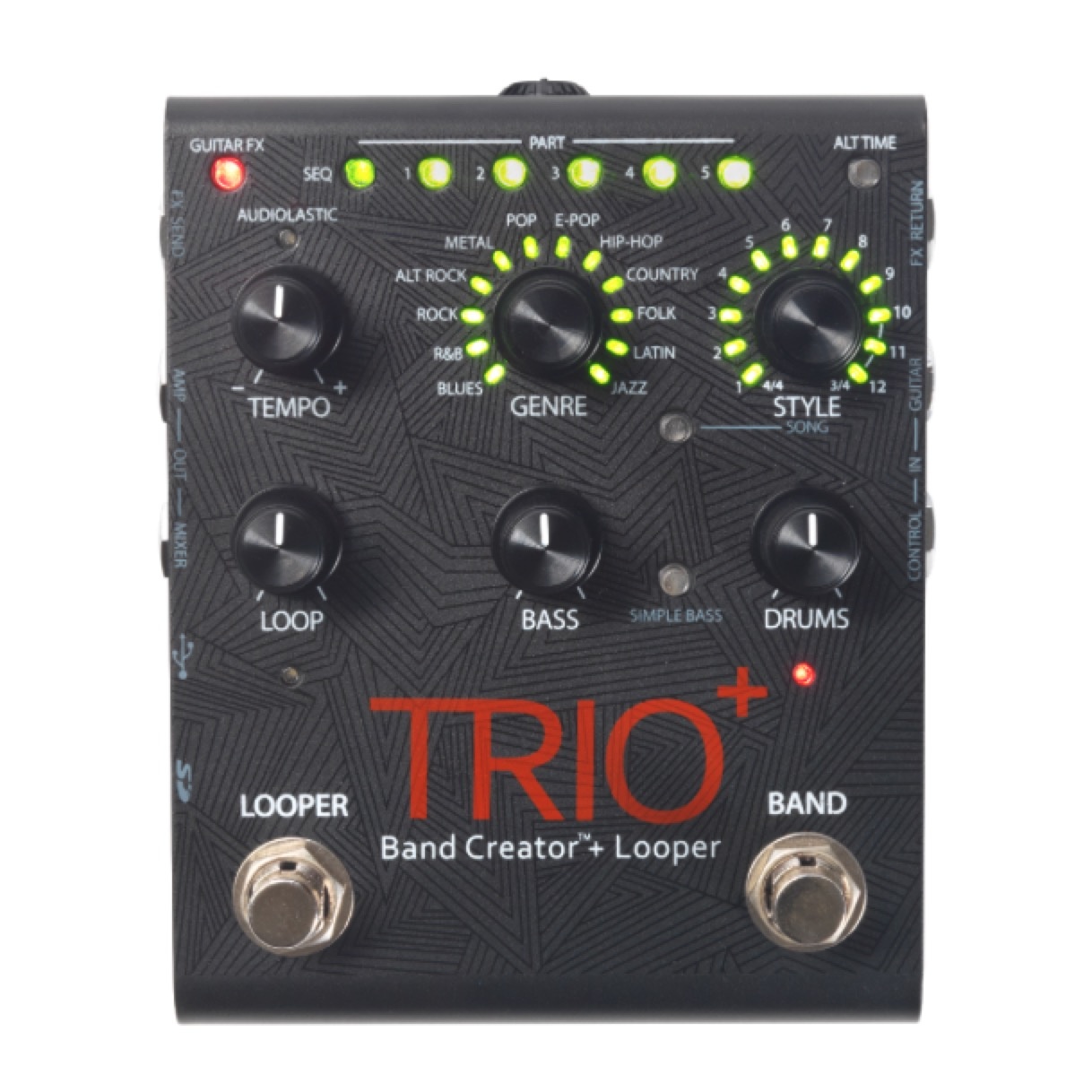 DigiTech TRIO Plus Band Creator and Looper Pedal