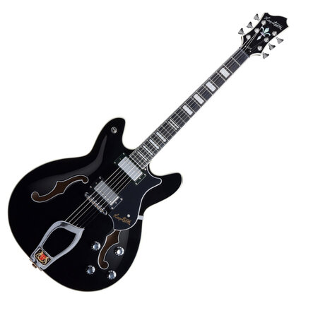 Hagstrom Viking,  Black Gloss - Classic Semi-Hollow for Everything