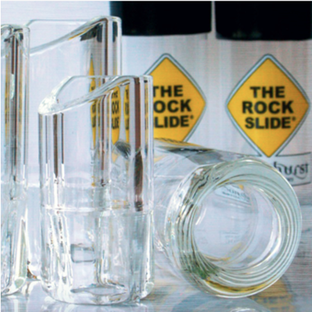 The Rock Slide - Medium Moulded Glass Slide, 19.5mm x 60mm - Ring Size 8-10.5