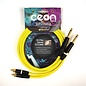 Cordial Cables Premium DJ Dual/Mono (Black Light) Cable, Ceon Series - Hi-Flex DJ's Choice Stereo RCA to 1/4" TS 2-Foot Cable: Neon Yellow