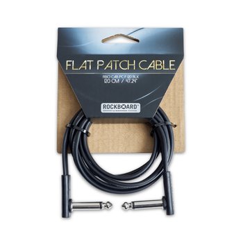 RockBoard Black Flat Patch Cable 3.93' / 120 cm (RBO CAB PC F 120 BLK)