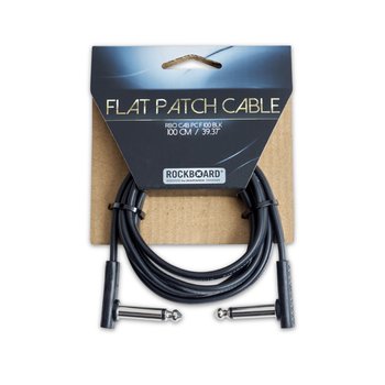 Rockboard Black Flat Patch Cable 3.28' / 100 cm