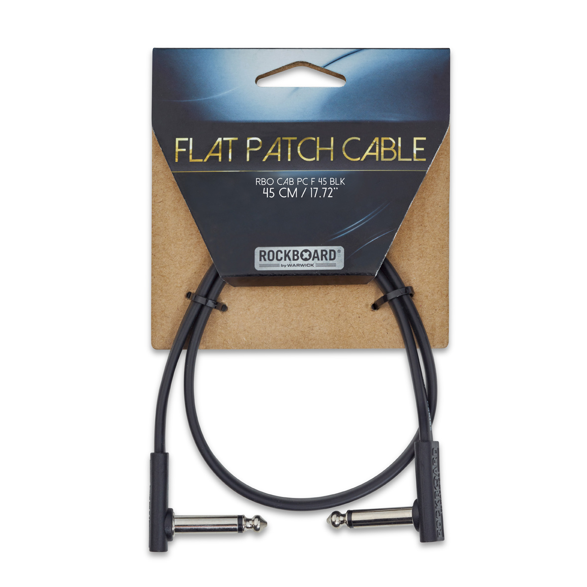 Rockboard Flat Patch Cable 45 cm / 17.72 in, Black
