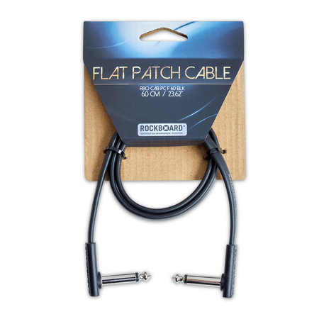 Rockboard  Black Flat Patch Cable 1.96 ft / 60 cm / 23 5/8 in (RBO CAB PC F 60  BLK)