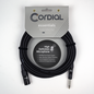 Cordial Cables Unbalanced Mic/Line - 1/4" TS to XLRM 25 Feet, Essential Series