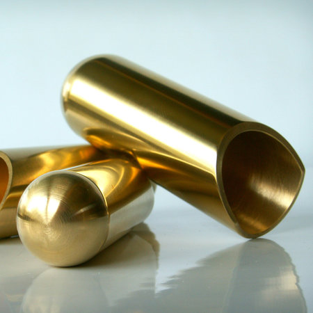 The Rock Slide - Medium Balltip Guitar Slide, Polished Brass, BTRS-MB - 19.5mm x 70mm, Ring Size 8-10.5