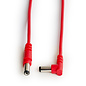 Rockboard Flat Pedal Power Polarity Reverser Cable, 11.81” , angled/straight, red