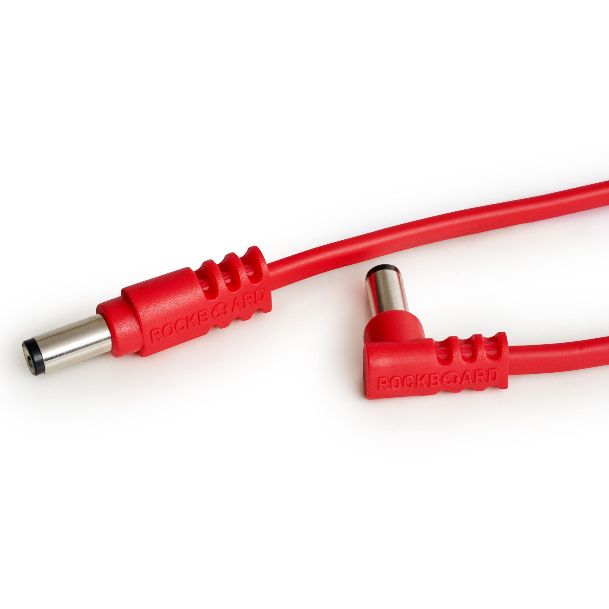 Rockboard Flat Pedal Power Polarity Reverser Cable, 11.81” , angled/straight, red