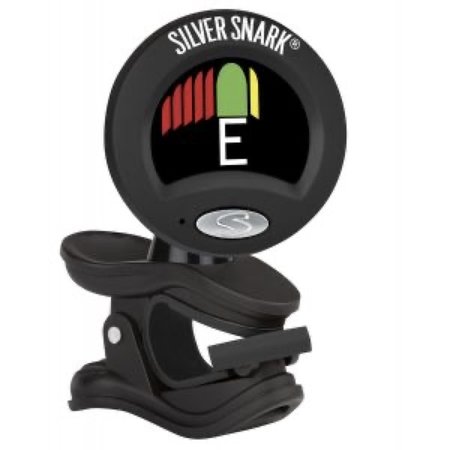 Silver Snark BLACK SILVER - Clip Tuner for All Instruments - NEW Color and 2.0 Software