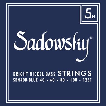 Sadowsky Blue Label Bass Strings Set - Nickel Taperwound 5-String (040-125T)