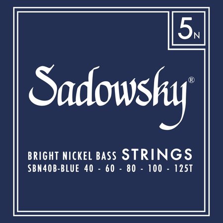 Sadowsky Blue Label Bass Strings Set - Nickel Taperwound 5-String (040-125T)