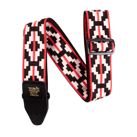 Ernie Ball Ristra Red Jacquard Strap