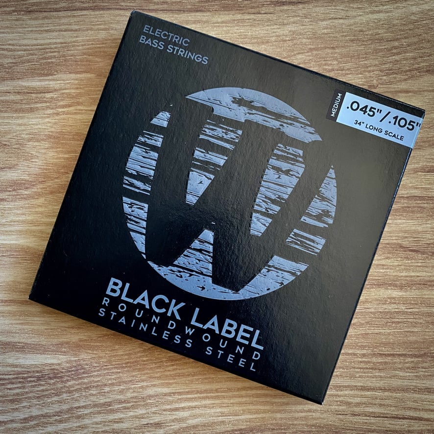 Warwick Black Label Bass Strings 4-String (Long Scale) Set, Medium