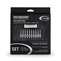 Rockboard Patchworks Solderless Patch Cable Set, Chrome, 10 Plugs (rt angle or straight!) 3m Cable