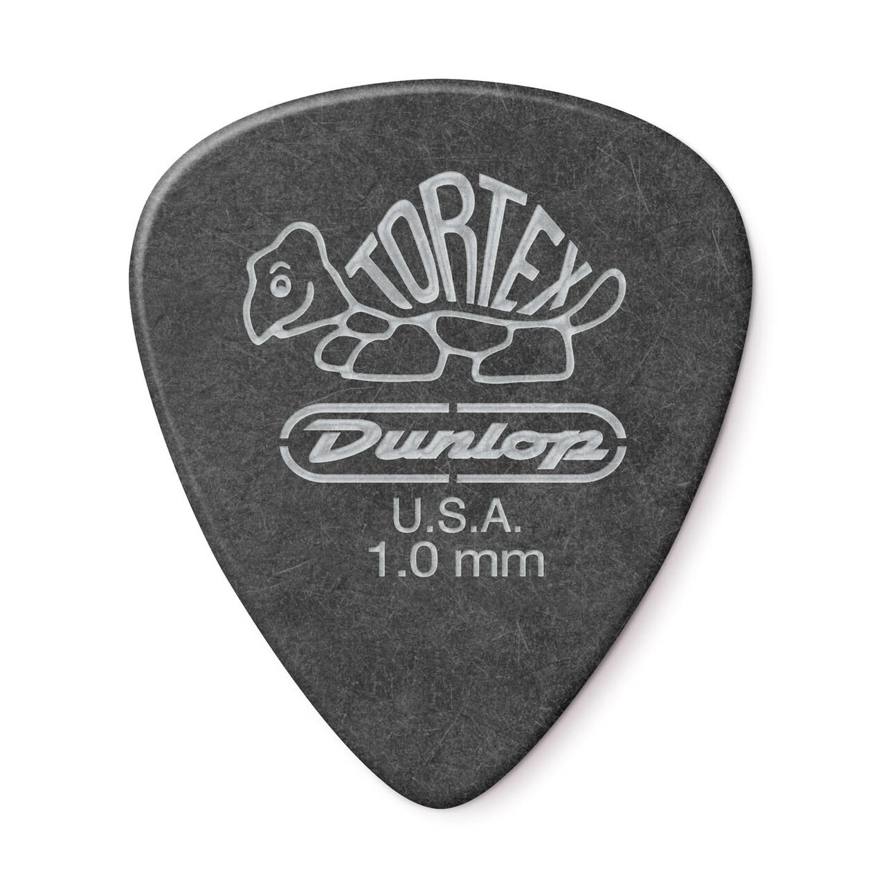 Dunlop Tortex Pitch Black Standard Picks (12-Pack), 1.0mm