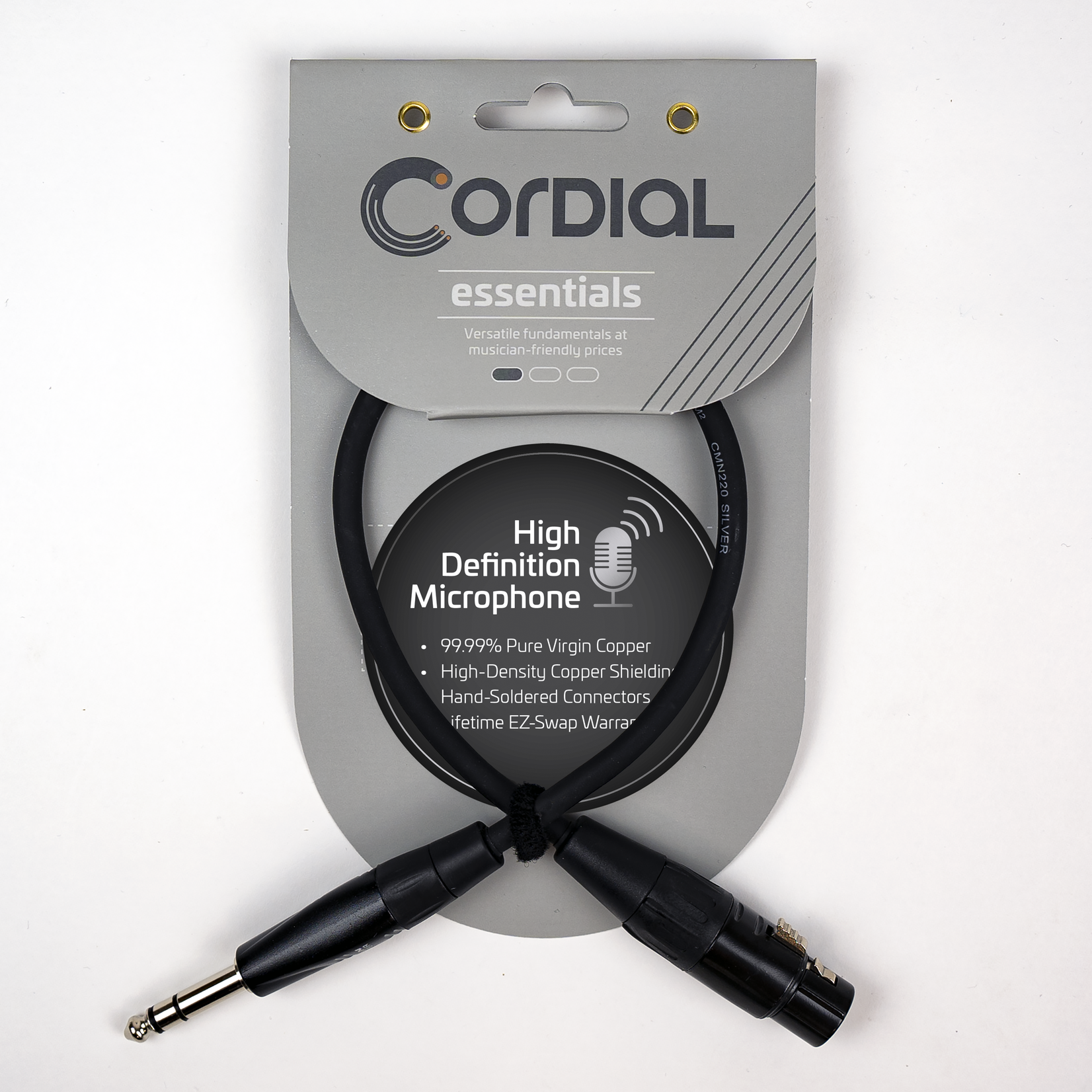 Cordial Cables Cordial Cables Balanced Mic/Line - XLRF to TRS 1/4-inch 10-foot, Essential Series