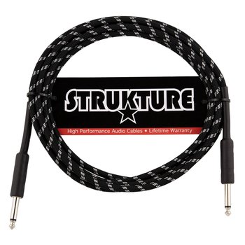 Strukture Instrument Cable - Vintage Black/Silver, 10 ft