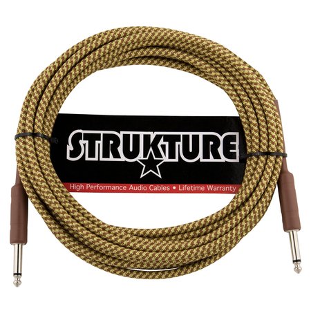 Strukture Instrument Cable - Vintage Tweed, 18.6 ft