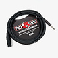 Pig Hog Hi-Z Microphone Cable, 10-Feet - XLR(F) to TS