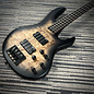 LTD (ESP) D-4 4-String Bass, Black Natural Burst Satin, Burled Poplar