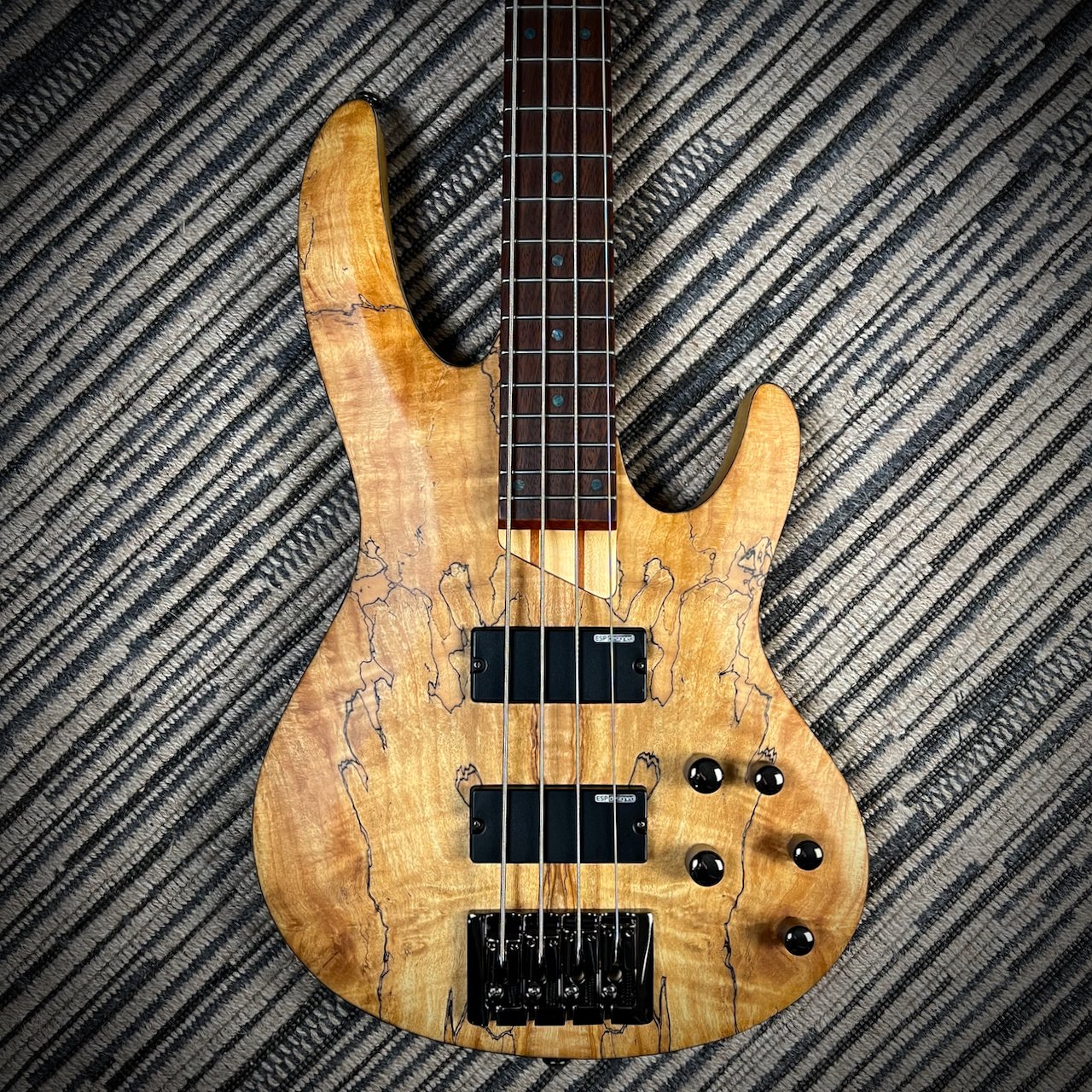 LTD (ESP) B-204 4-String Bass, Spalted Maple, Natural Satin
