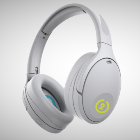 Soho Sound 2.6 Bluetooth Wireless Active Noise Cancelling (ANC) Headphones, Angel Grey