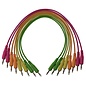 Pig Hog 3.5mm Mono Synthesizer 12-Inch Patch Cables,  8-Pack (modular, eurorack), Neon Colors