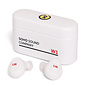 SoHo Sound Company W1 Earbuds, True Wireless Stereo Bluetooth, On-Board Power Bank 3000 mAh (White City House)