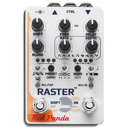 Red Panda Raster v2 Stereo Digital Delay Pedal