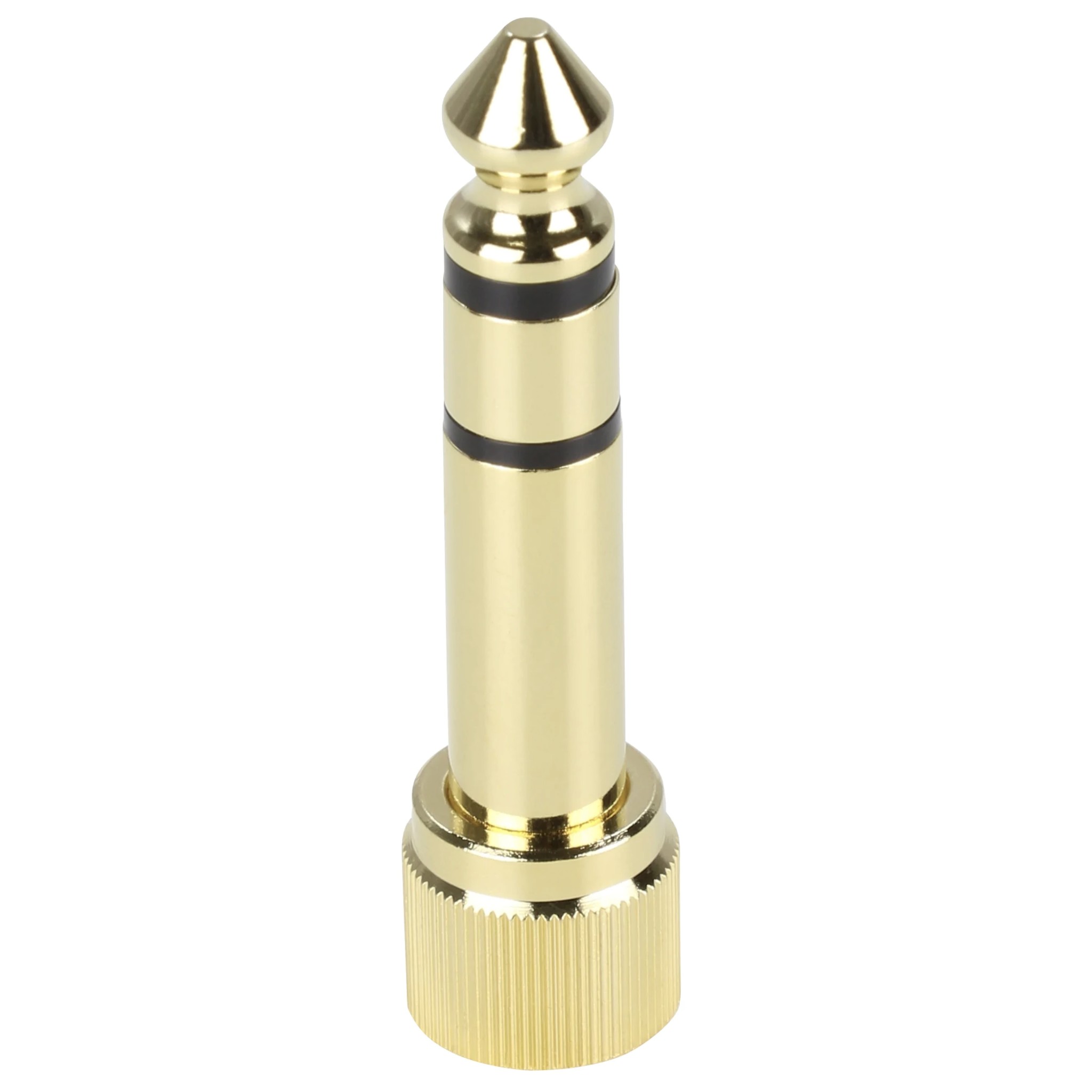 Pig Hog Solutions - 3.5mm(F)-1/4"(M) Stereo Adapter, Threaded