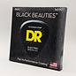 DR Strings Black Beauties K3 Coated Bass Strings, 4-String Set (Heavy, 50-110), BKB-50