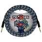 Pig Hog  20-Foot Woven Instrument Cable (1/4" Straight / TS), "Blue Graffiti"