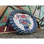 Pig Hog "Blue Graffiti" Woven Instrument Cable, 10-Foot Straight Plugs