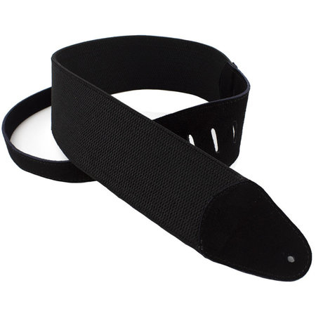 Henry Heller 3" Wide Thick Poly Series Flex Bass Strap, Black Lattice Woven with Suede Backing
