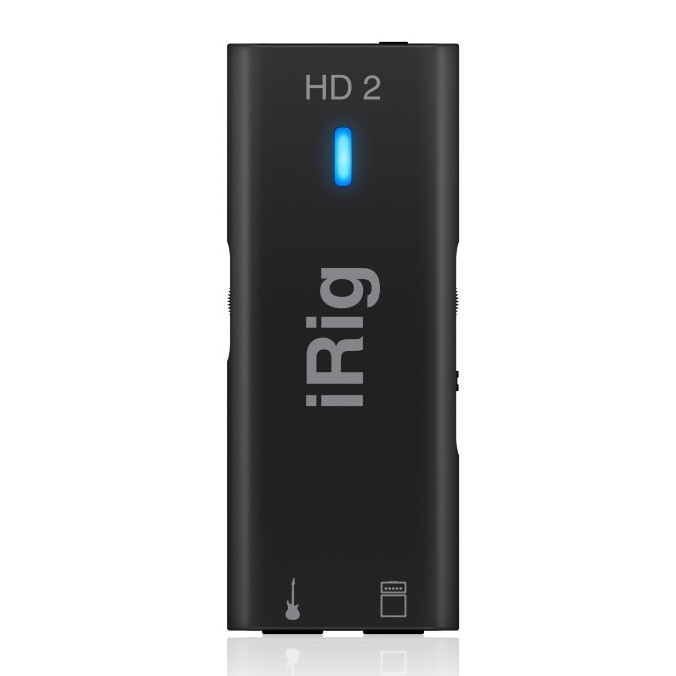 IK Multimedia iRig HD2, Pro-Quality Mobile Guitar Interface for Phone, Tablet, Laptop (iOS and Mac/PC)