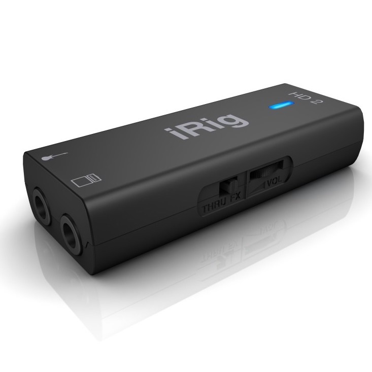 IK Multimedia iRig HD2, Pro-Quality Mobile Guitar Interface for Phone, Tablet, Laptop (iOS and Mac/PC)