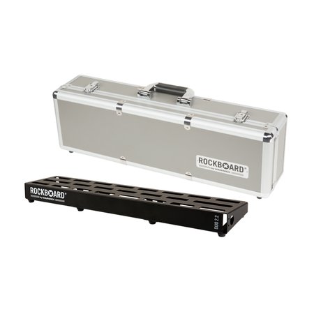 RockBoard Duo 2.2 Pedalboard with ATA Flight Case (for 5-9 pedals), approx. 24.5" x 5.5"