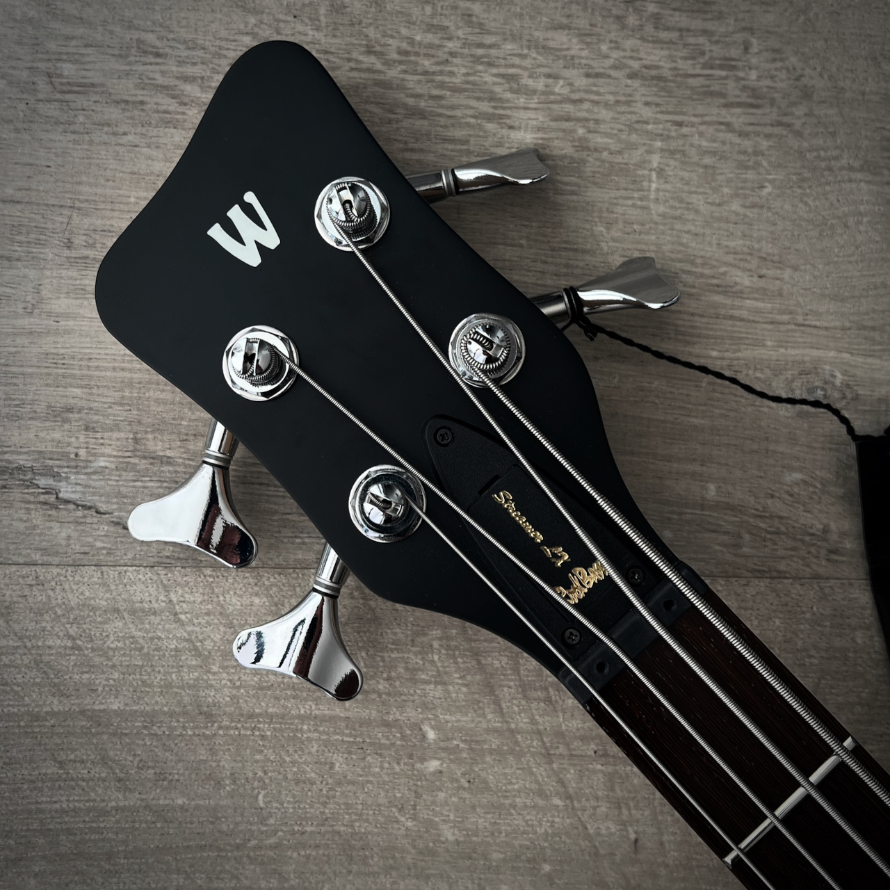 Warwick RockBass Streamer LX-4 String - Lefthand/Lefty Bass - Solid Black High Polish (2022)
