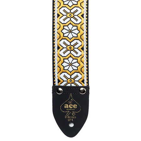 D'Andrea Ace Vintage Reissue Guitar Strap - Greenwich (Dylan style)