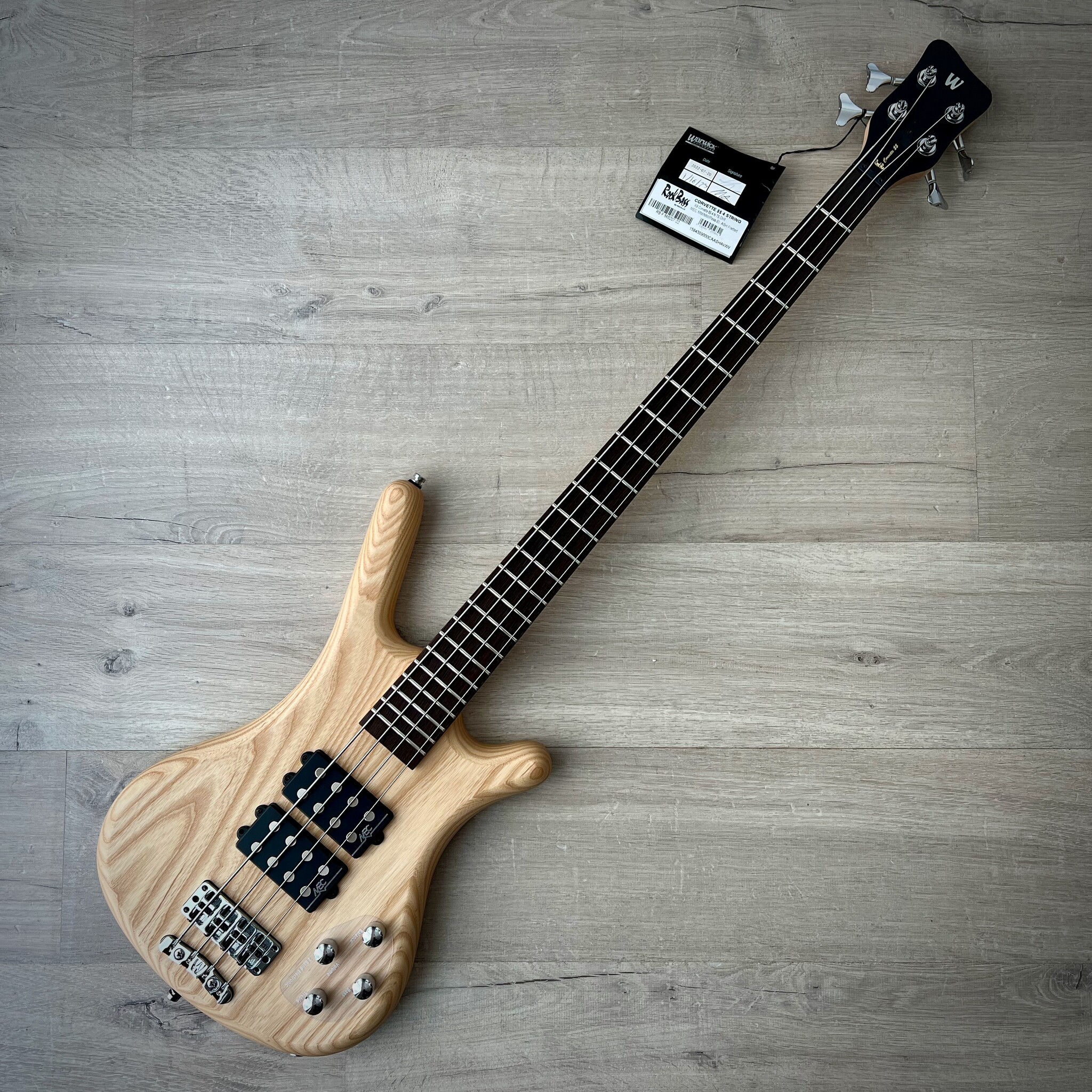 Warwick RockBass Corvette 
 4-String Bass, Natural Trans Sat