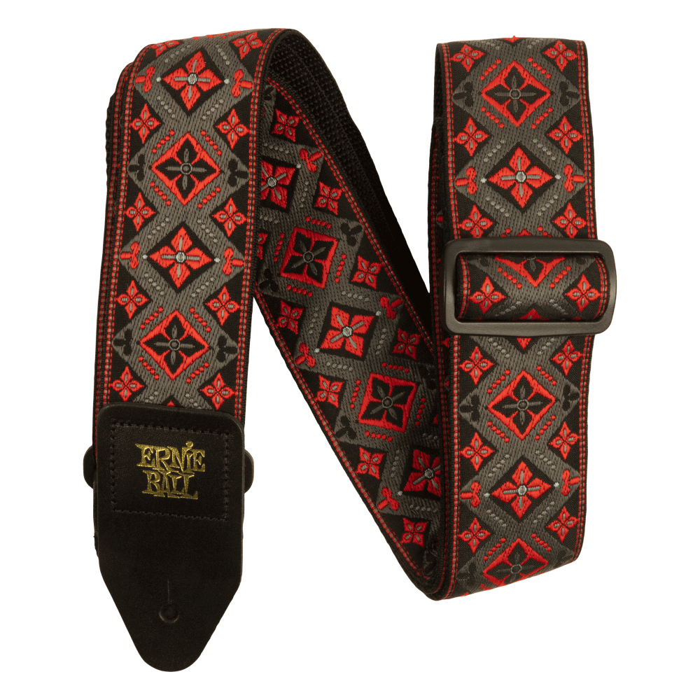 Ernie Ball 5346 Classic Jacquard Guitar Strap/Bass Strap - Red King