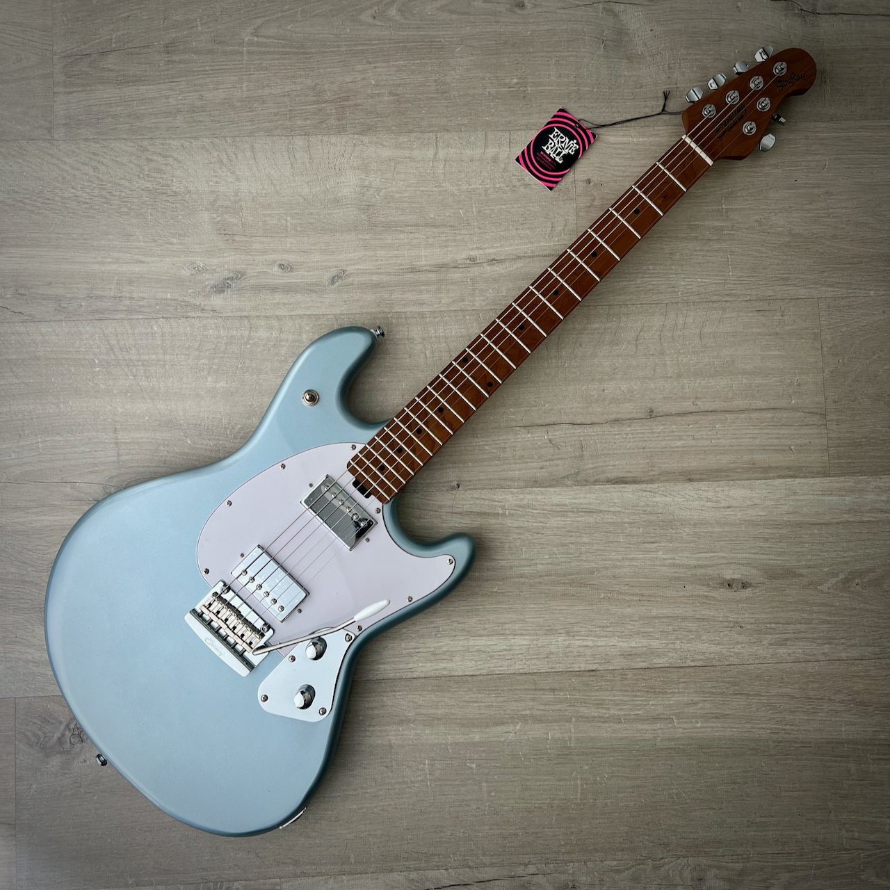 Sterling by Music Man StingRay Guitar SR50, Firemist Silver B-Stock  Musical Instruments and Accessories Z String Music