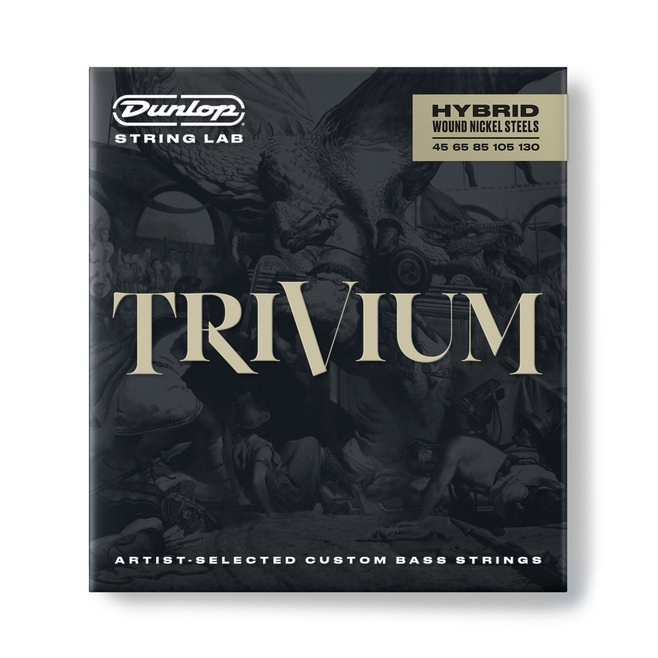 Dunlop Trivium Hybrid Wound Nickel Steel Bass Strings, 5-String Set (45-130), Paolo Gregoletto Artist-Selected