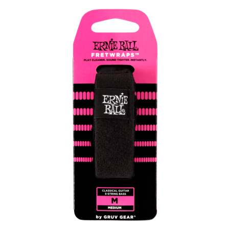 Ernie Ball Fretwraps by Gruv Gear Pro String Dampener, Medium (Classical Guitar, 5-String Bass)