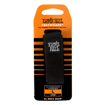 Ernie Ball Fretwraps by Gruv Gear Pro String Dampener, Large (7 & 8 -String Guitar, 6-String Bass)