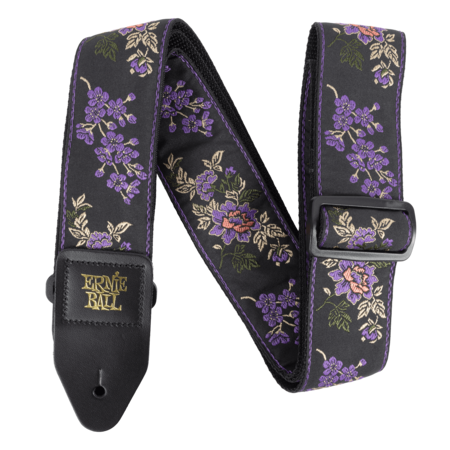 Ernie Ball Classic Jacquard Guitar Strap/Bass Strap - Lavender Blossom