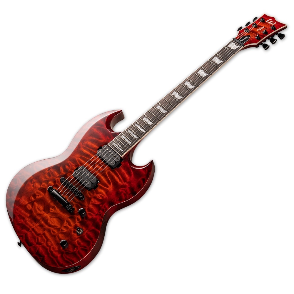 LTD (ESP) Deluxe Viper-1000 Guitar, Tiger Eye Sunburst
