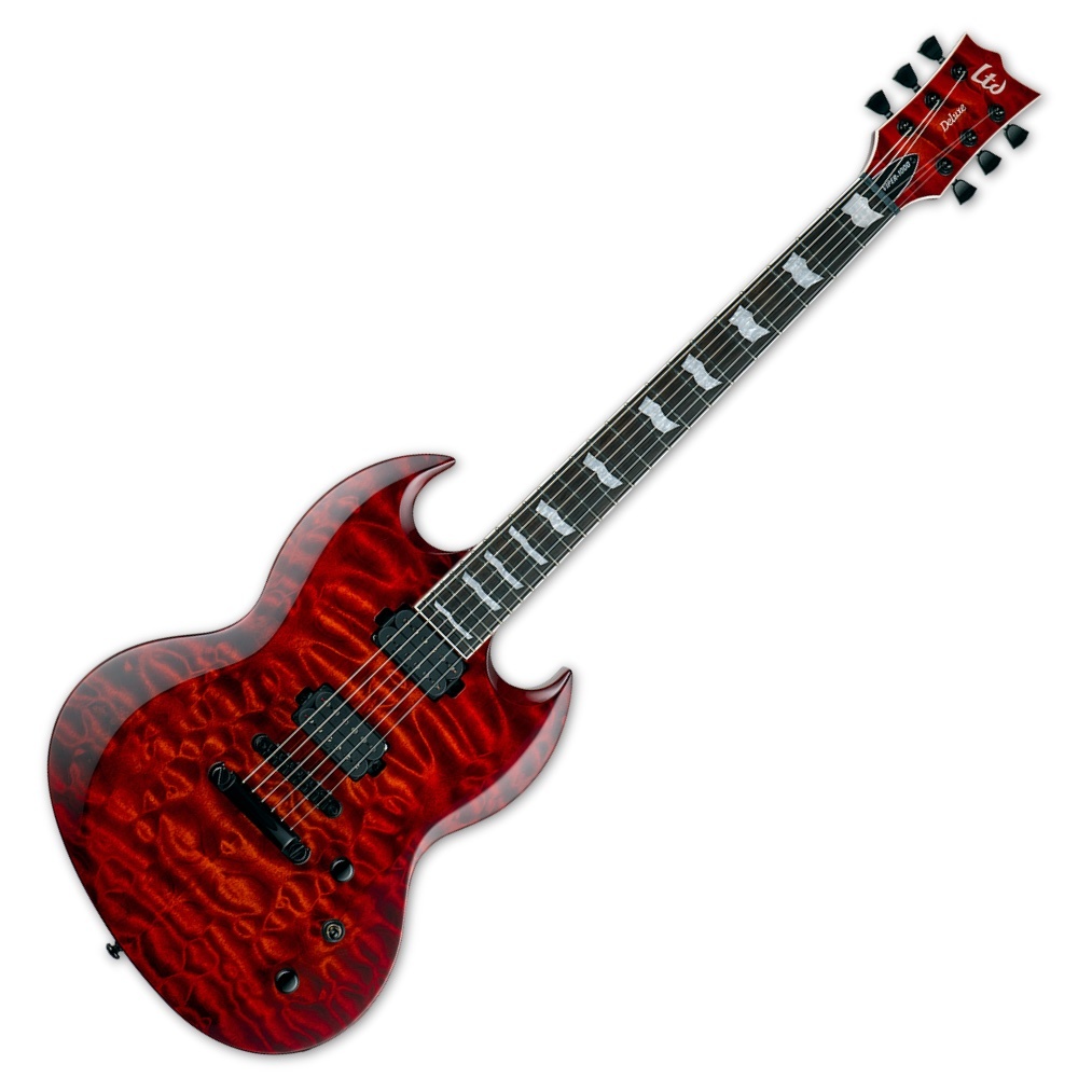 LTD (ESP) Deluxe Viper-1000 Guitar, Tiger Eye Sunburst
