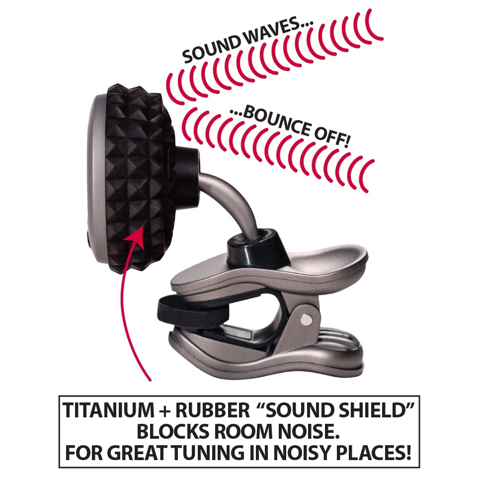 Snark ST-8 Titanium (new for Fall 2023) - Sound Shield Blocks Room Noise & Rechargeable!